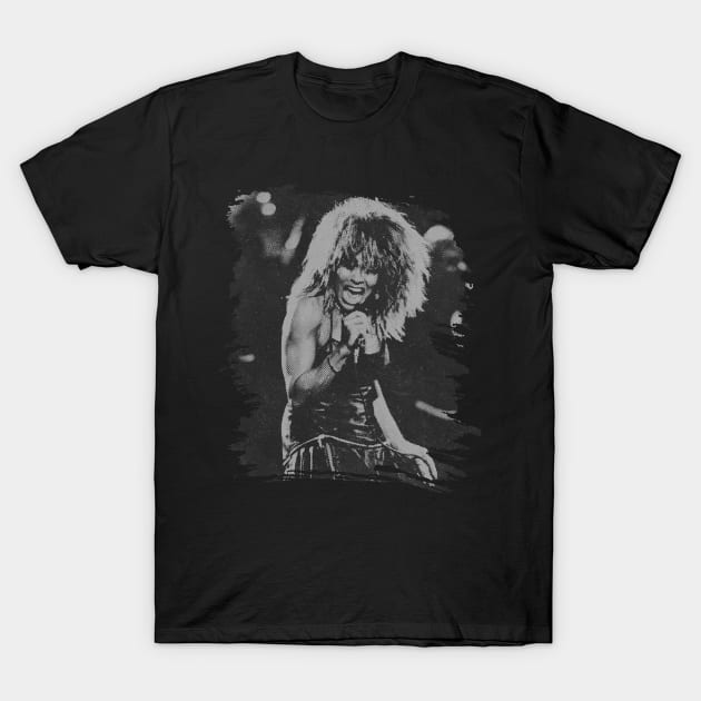 Tina turner // Retro Poster T-Shirt by Degiab